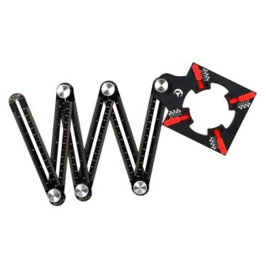 Imagem de Bothyi Régua de medição multiângulo, ferramenta de ângulo de abertura, posicionamento de liga de alumínio ajustável para pedreiro, faz-tudo profissional