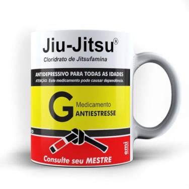 Imagem de Caneca xicara Remédio Jiu Jitsu faixa preta 24 (Branca)