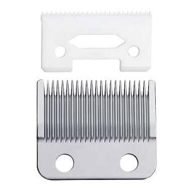 Imagem de VRMETA Novas lâminas de reposição profissional para aparador de cabelo Wahl Clippers Wahl 5-Star Senior Magic Clip compatível com 8148, 8504, 1919, 2241, 2240, 8591 (prata)