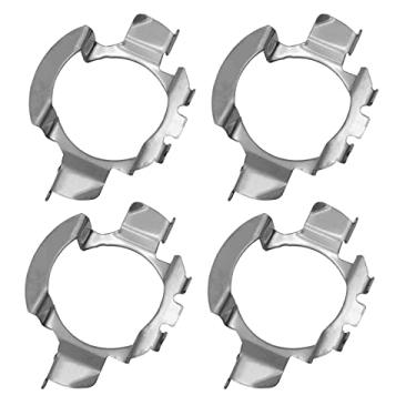 Imagem de 4 peças H7 Adaptador de farol LED suporte base base retentor soquete retentor H7 suportes adaptador 102 modelos compatíveis com VW/MercedesBenz/BMW/Buick/Audi/Hyundai/Nissan/Saab
