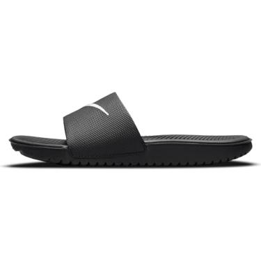 Imagem de Nike Sandália masculina Kawa Slide (GS/PS), Preto/branco, 2 Little Kid