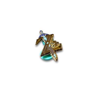 Imagem de Broche de videogame Breath of the Wild Sheikah Eye Pin Master Sword Pin Gaming Sword Pin The Blade of Evil's Bane Badge Gift for Gamers Video Game Broche de esmalte rígido da moda Emblema de metal