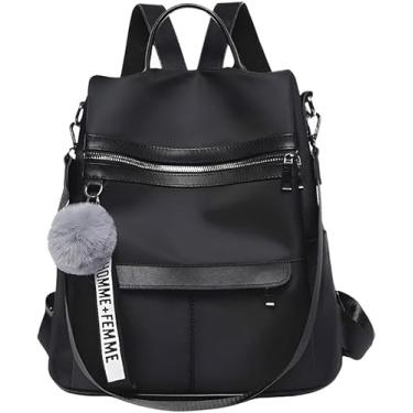 Imagem de Bolsa Transversal Feminina Espaçosa Vira Mochila Anti Furto Dia a Dia Trabalho Alça Ajustável Blogueira - Marca VIBRANT ® (Preta)