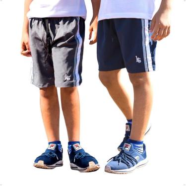 Imagem de KIT 2 Bermuda Infantil Short Escolar Tactel com Elastano-Masculino