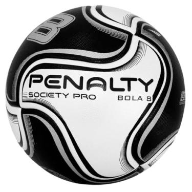 Imagem de Bola Penalty 8 Pro XXIV Society Branca e Preta