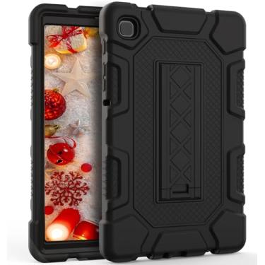Imagem de Rantice Capa para Samsung Galaxy Tab A7 Lite 22.1 cm com suporte, capa resistente à prova de choque para tablet Galaxy Tab A7 (SM-T220/T225), preta