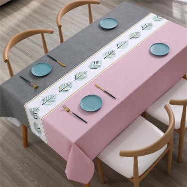 Imagem de Toalha de mesa costurada colorida à prova d'água capa de mesa de jantar festa de casamento toalha de mesa retangular decoração de cozinha para casa, ZBQ8214 (13), 140, 180 cm