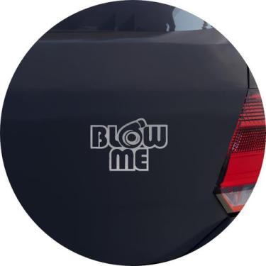 Imagem de Adesivo de Carro Blow Me Turbina Tuning - Cor Prata - Melhor Adesivo, 