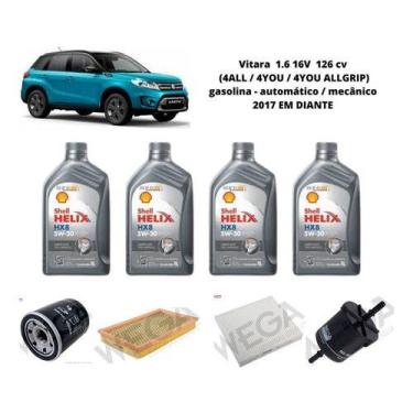 Imagem de Kit revisão troca de oleo suzuki vitara 1.6 16v 2017 diante - SHELL