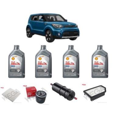 Imagem de Kit revisão troca de oleo kia soul 1.6 16v 2011 a 2012 - SHELL