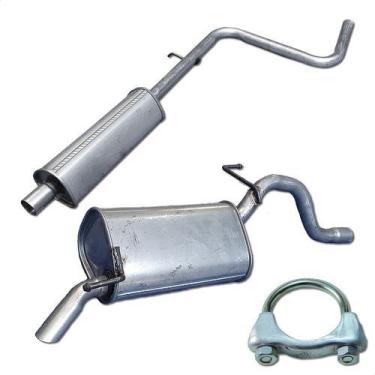 Imagem de Kit Escapamento Abafador + Silencioso Palio 1.0 2002 A 2003 - ScapJá
