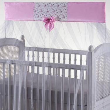 Imagem de mosquiteiro p/ berço americano e o tradicional com bandô varal inteiro