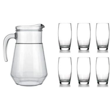 Imagem de Kit Jogo Copos Oca 300ml Jarra 1.5 L Água Refrigerante Nadir