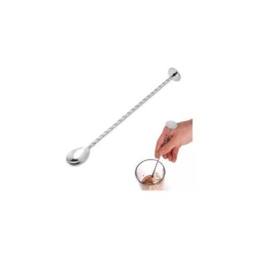 Imagem de Colher Para Drinks Barman Inox 26cm Inox Bailarina Sucos - Mimo ,  Pra
