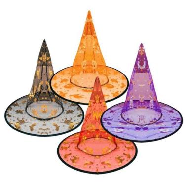 Imagem de Kit 3 Chapéu De Bruxa Bruxinha Halloween Festa Fantasia - Bela Import