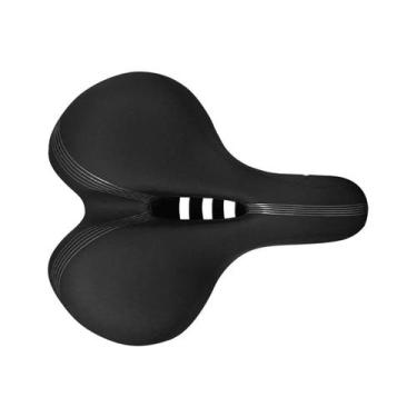 Imagem de Banco Selim Bike Mtb C/elastômero Vazado Largo Confortável - High One