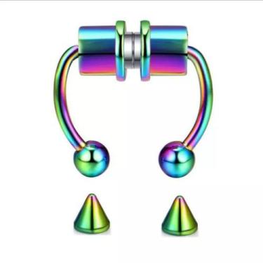 Imagem de Piercing Magnético De Nariz Septo Falso - Yukio, Multicolor