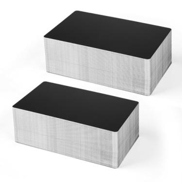 Imagem de ELEGOO 300 peças de metal em branco para gravação de cartões de visita