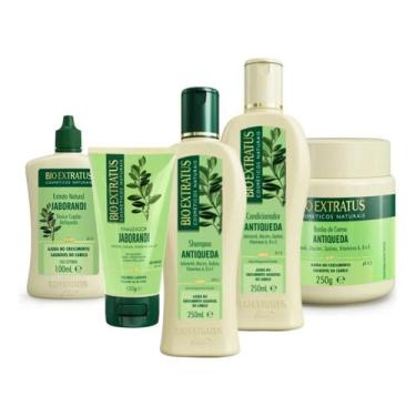 Imagem de Kit Antiqueda De Cabelo Jaborandi 5 Produtos Bio Extratus