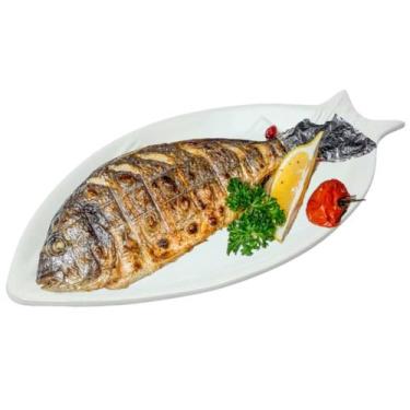 Imagem de Travessa Em Melamina Servir Mesa Peixe Porções Bandeja 43cm - Uny Home