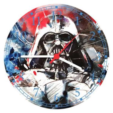 Imagem de Relógio De Parede Star wars Darth Vader Cinema Clássicos Decorar Geek 