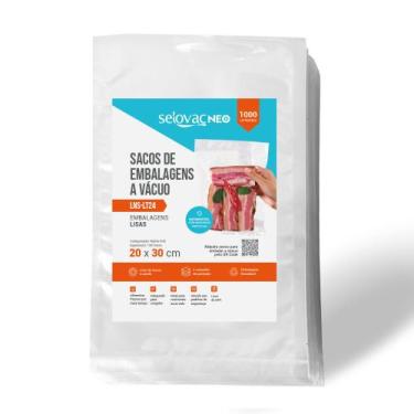 Imagem de Embalagens para Vácuo Lisa 20x30cm Pct c/ 1000 un  Selovac