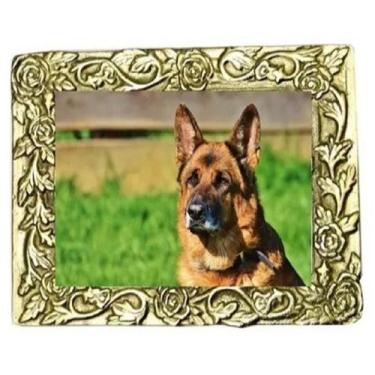 Imagem de Porta Retrato Em Bronze 18 X 15 Cm Recordações Namorados - Wilmil