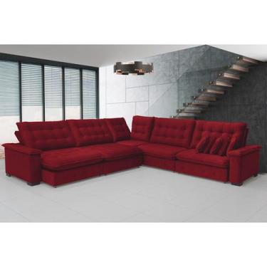 Imagem de Sofá Manchester 3.83x3.83m de Canto, Retrátil e Reclinável - Sofistica