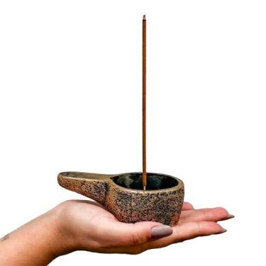 Imagem de Incensario Panelinha Sahumador em Resina - Dourado - Decore Casa