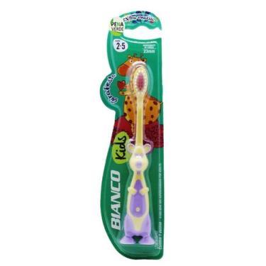 Imagem de Escova Dente Girafesta Bianco Linha Kids Dental Extra Macia 23 mm Uso 