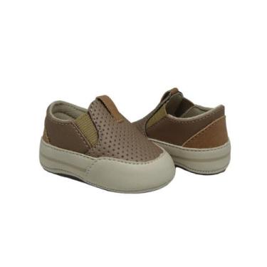 Imagem de Sapatinho de Bebe Tenis Iate Masculino Infantil Menino RN Maninhos Bab
