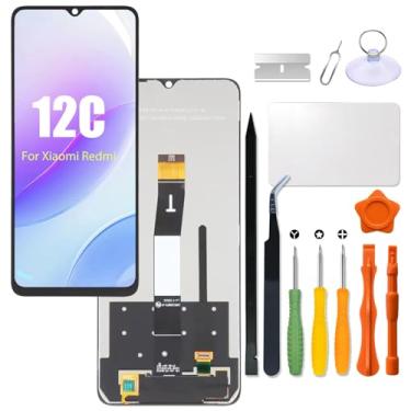 Imagem de Substituição para tela LCD Xiaomi Redmi 12C para 22120RN86G 22120RN86I 22126RN91Y 2212ARNC4L Tela LCD sensível ao toque painel digitalizador conjunto com kit de reparo