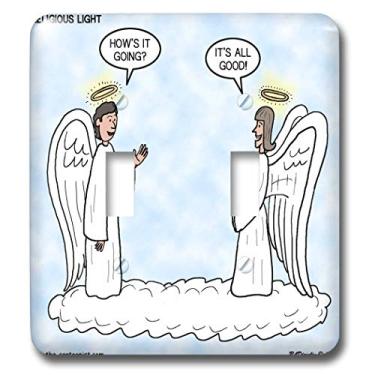 Imagem de 3dRose Lsp_4770_2 Heavenly Angels Perguntas e respostas - Its All Good Double Toggle Switch