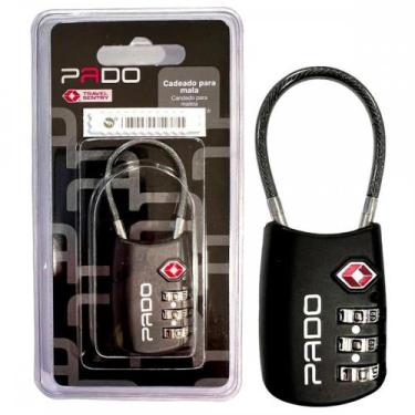 Imagem de Cadeado Para Mala Pado Tsa007 Personal 3 Segredos Preto - 52018284, Pr