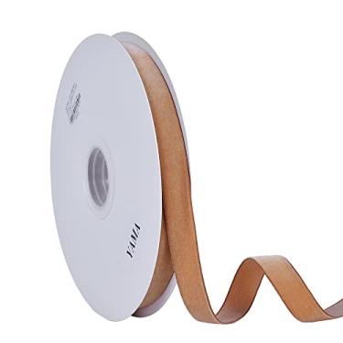 Imagem de YAMA Fita de veludo de 15 metros para embrulhar presentes, artesanato, fazer laços de cabelo, grinaldas, decoração de festa de casamento, esquilo