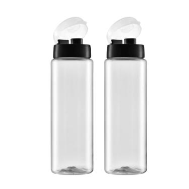Imagem de Kit 2 Garrafa Squeeze Academia Escritório Esporte Escola 750ml Bpa Free (Transparente)