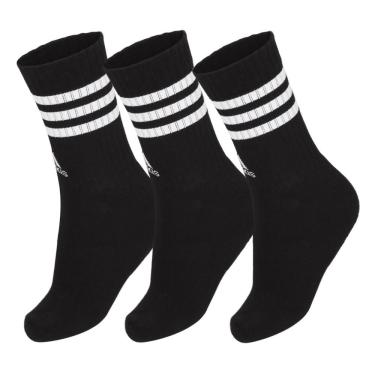 Imagem de Meia Adidas 3S 38 ao 40 - Pack com 03 Pares - Preta