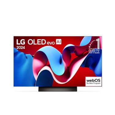 Imagem de Smart TV 4K 48" LG OLED evo Gaming TV OLED48C4 Processador α9 Ger7 AI Painel 144Hz Design Ultra Slim Dolby Vision Dolby Atmos G-Sync FreeSync