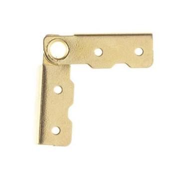 Imagem de Mini Dobradiça Canto Lateral 4 Peças Decoração Caixas Artesanato Mdf -