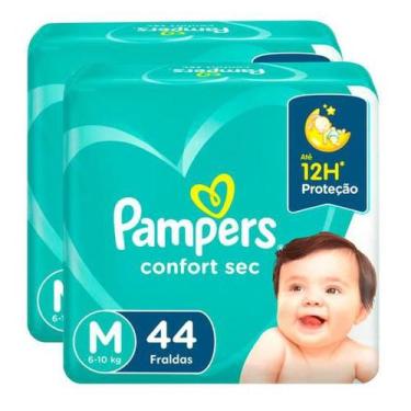 Imagem de KIT 2 FRALDAS PAMPERS CONFORT SEC MEGA M/44un