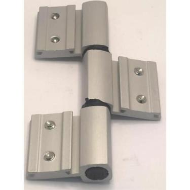 Imagem de Dobradica encaixe tripla linha suprema porta aluminio abrir giro fosco