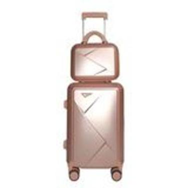 Imagem de Kit 2 Mala de Bordo Viagem Pequena em Abs + 2 Frasqueira de Mão - Lumi