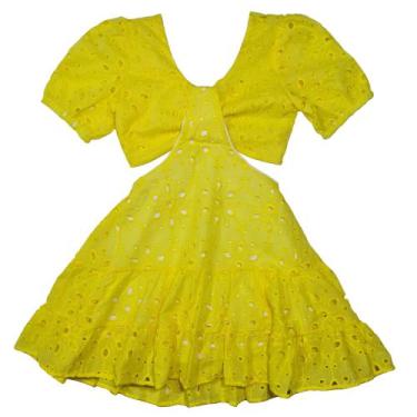 Imagem de Vestido Infantil Forrado Tecido Laise Delicadeza Conforto - 2L Kids, A