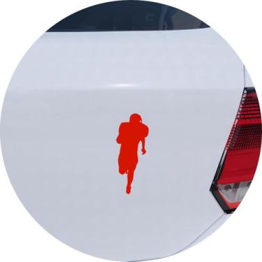 Imagem de Adesivo de Carro Jogador de Futebol Americano - Cor Vermelho - Melhor 