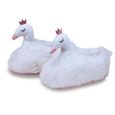 Imagem de Pantufa Cisne 3d Com Solado De Borracha Super Conforto Adulto E Infant