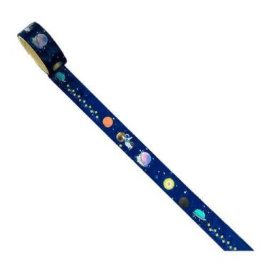Imagem de Washi Tape Glow Brilha no Escuro BRW - 1-Un., ASTRONAUTA E DISCO VOADO