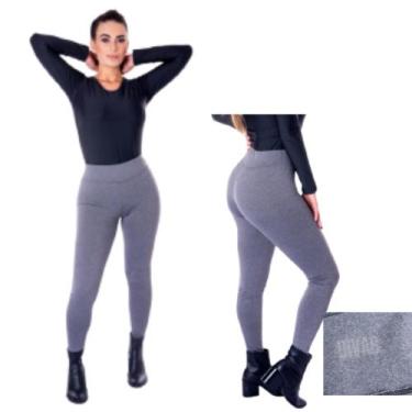 Imagem de Calça Legging Leg Flanelada Térmica Cintura Alta  Inverno P ao GG 1 Un