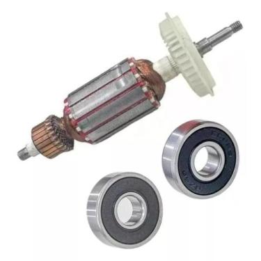 Imagem de Induzido + Rolamento P/ Esmerilhadeira Bosch 1375 110v - Bolte