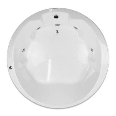 Imagem de Banheira Redonda Sirius com hidro em acrílico - Só Banheiras, 1,52x1x5
