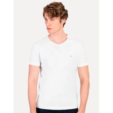 Imagem de Camiseta Aramis Masculina Crewneck Basic Lisa Branca, S/P